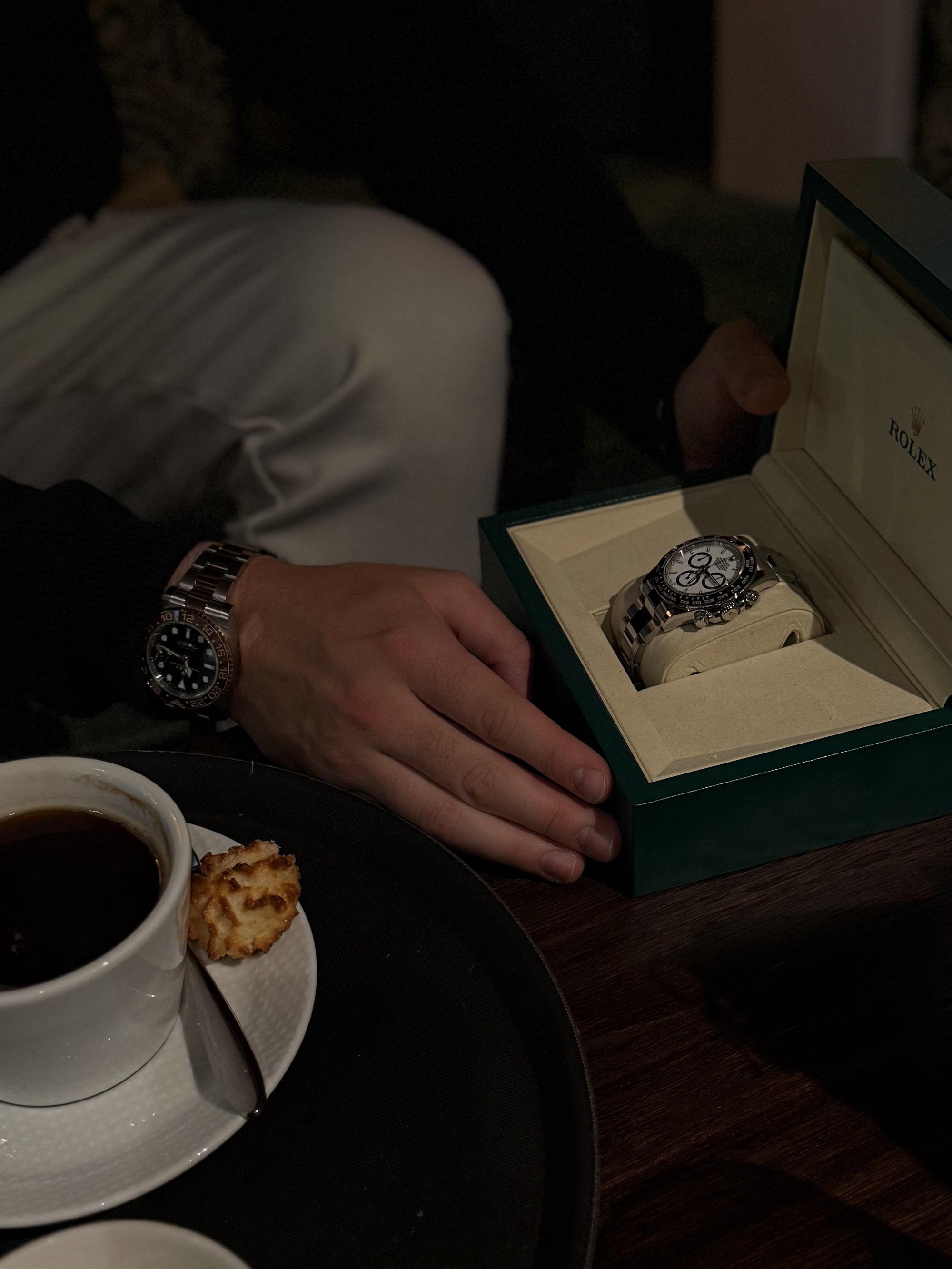 A Rolex Daytona handed over at the showroom